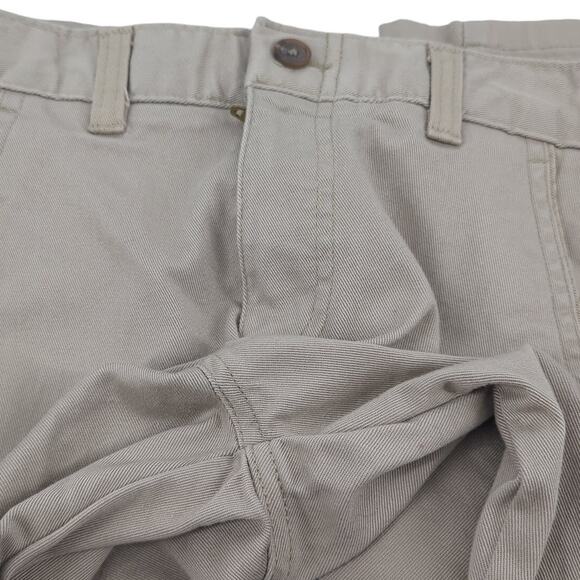 EUC Chaps Khaki Dress Pants Cotton Blend Boys US 12 Flat Pockets - Picture 8 of 10